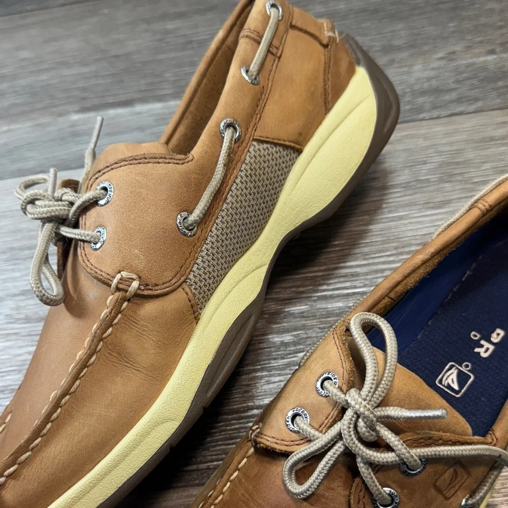 Sperry Men's Brown Boat Shoes size 8.5 (s189)